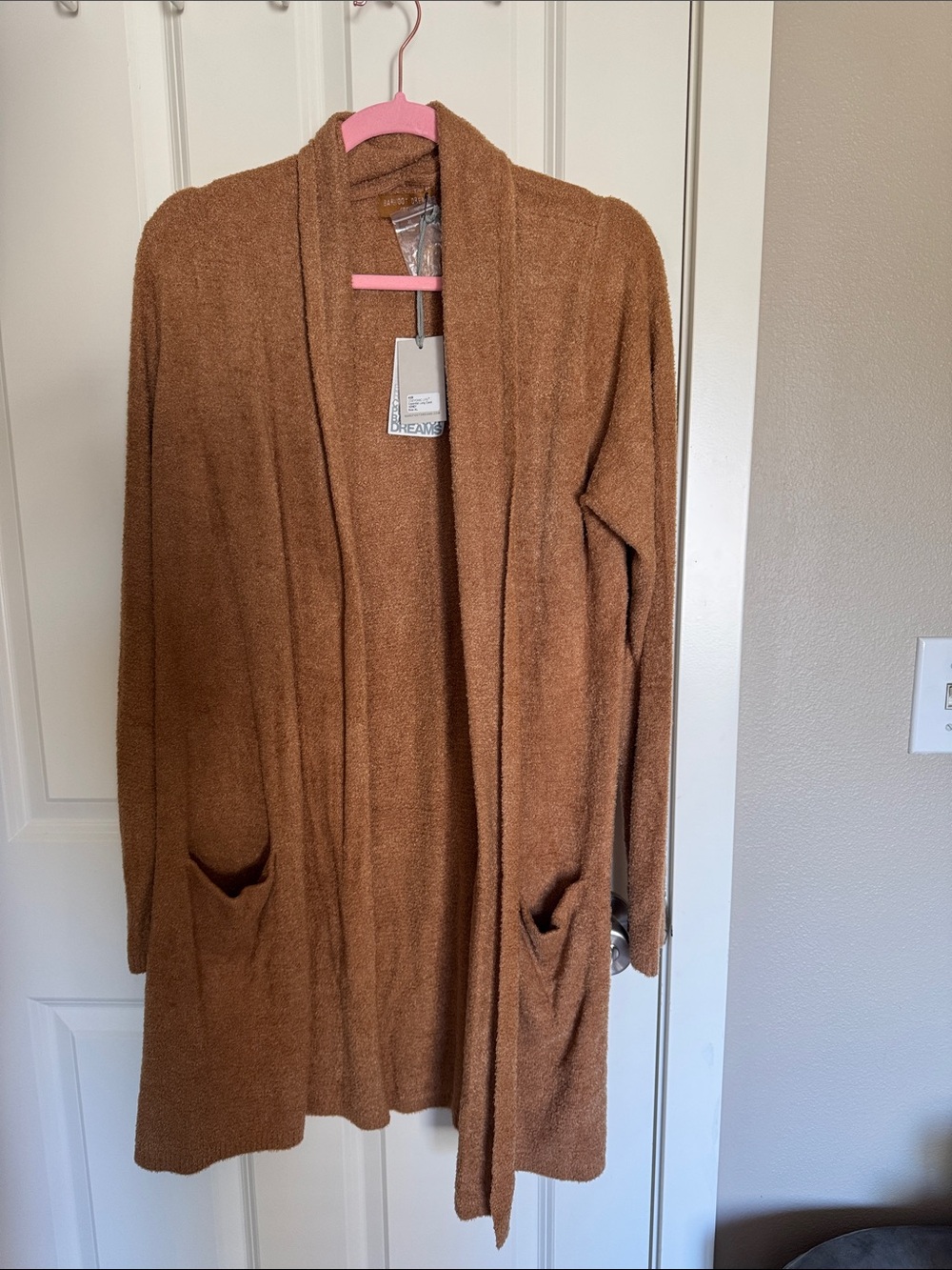 Barefoot Dreams Cozychic Lite Essential Long Cardigan in Honey